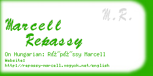 marcell repassy business card